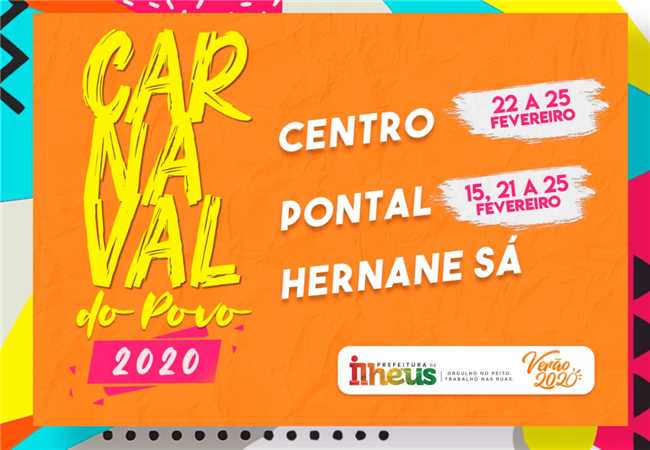 programação do carnaval